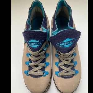 Merrell Kinetic Brindle Turquoise Lace Up Hiking 7.5 women's